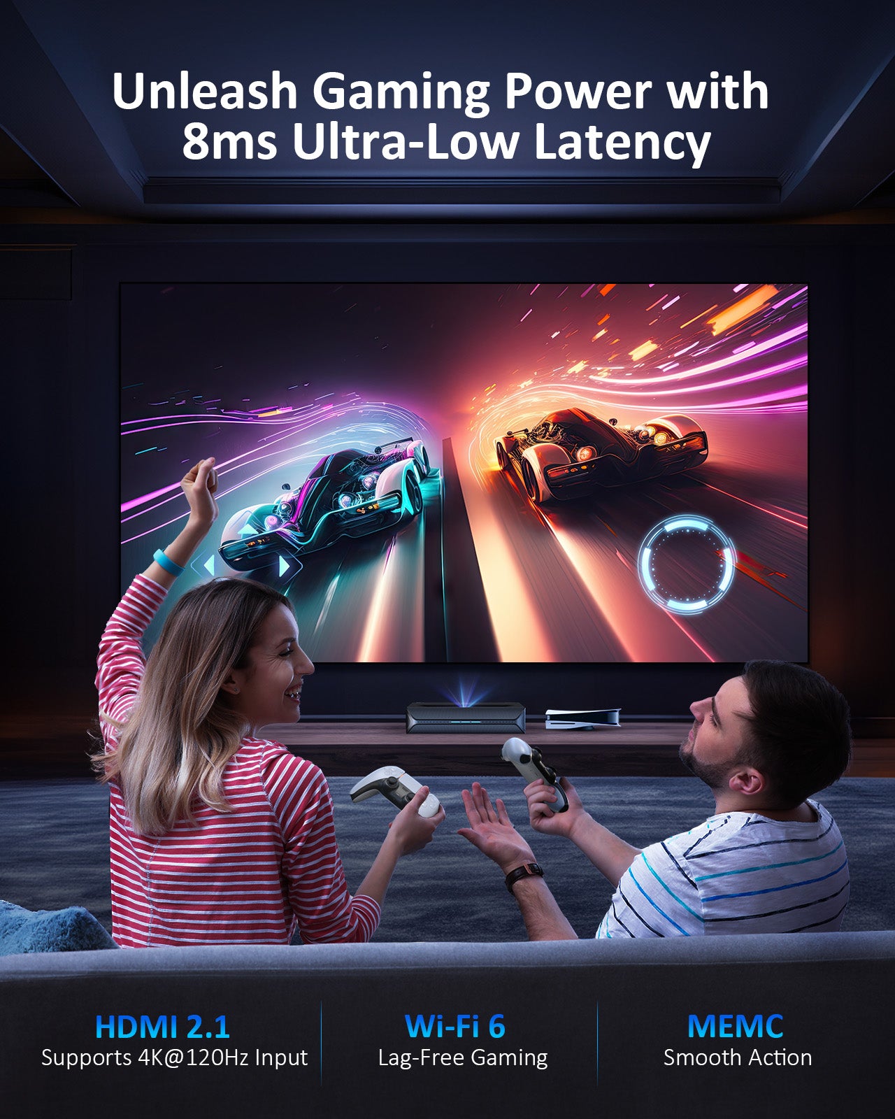 A couple uses Aurora Lite for gaming, experiencing low latency as low as 8ms.