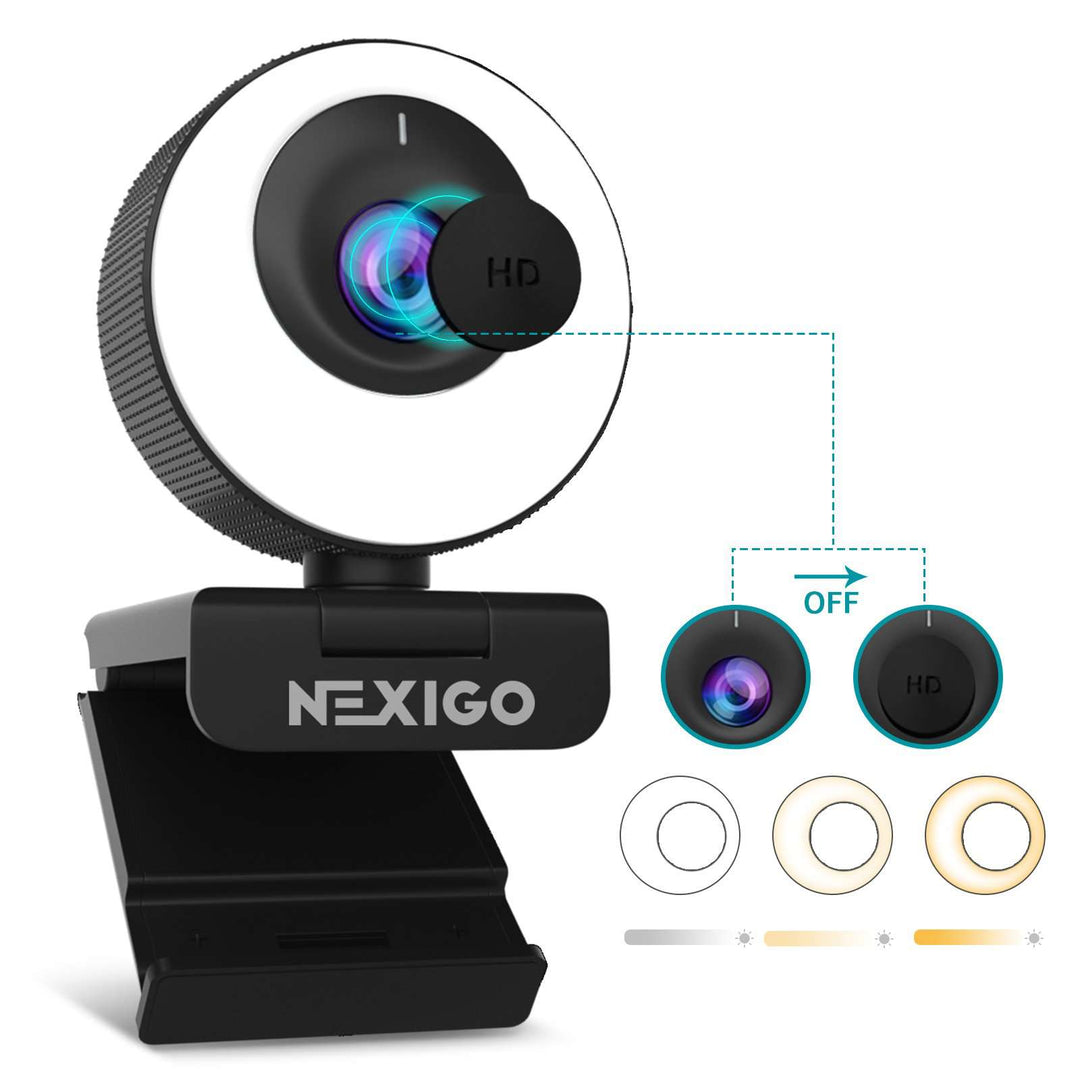 得価お得NexiGo N660P 1080P 60FPS ウェブカメラ ソフトウェア制御 デュアルマイク カバー付属 オートフォーカス HD USB その他