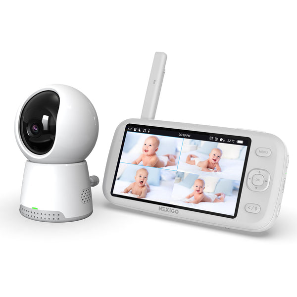 iDOO Moniteur vidéo pour bébé avec caméra et audio sans WiFi